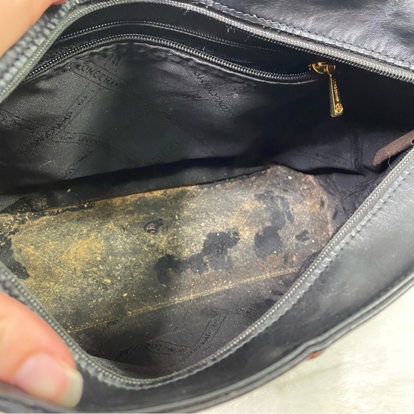 LongChamp Vintage Black Tote/Shoulder purse - Picture 9 of 13